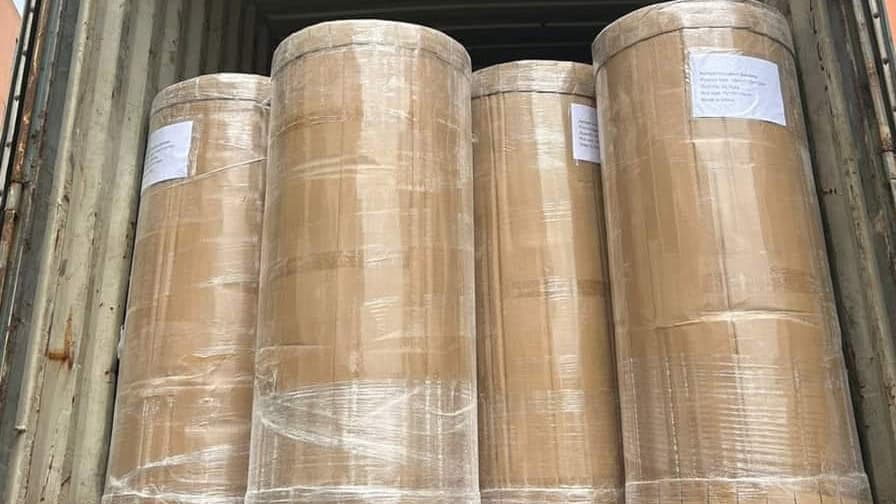 role de aerogel ambalate in container