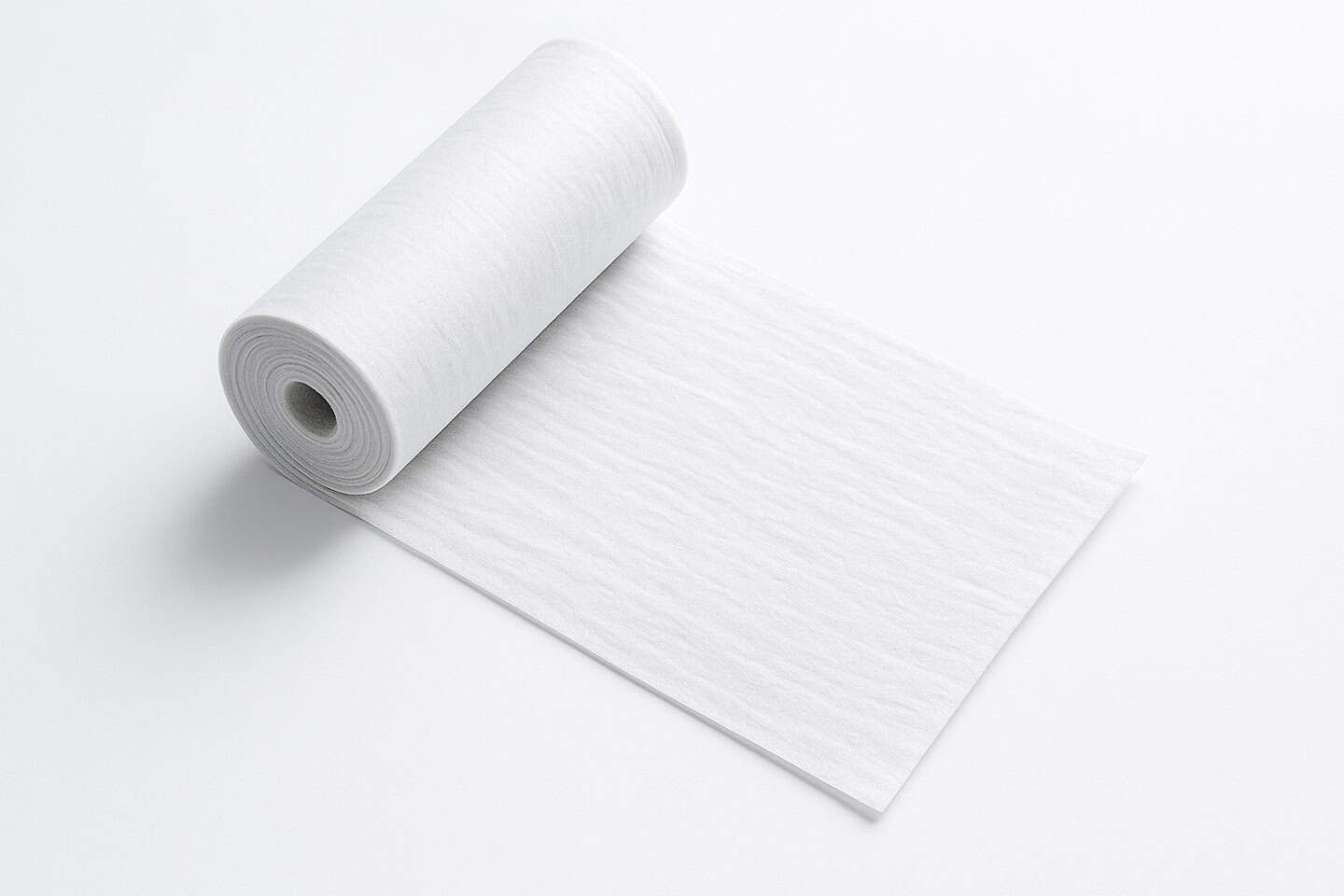 Rola de aerogel deschisa pe jumatate